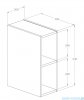 Roca Kwadro moduł boczny otwarty 20x38x53 cm ORZECH LINCOLN A857975540